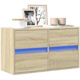  Zidni TV ormarić s LED svjetlima boja hrasta 80 x 31 x 45 cm | shoptok.hr
