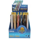  Hemijska olovka alu ball pen 1mm mix 5 boja display 1/30 al-22067 ( 10/0802 ) Cene