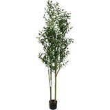 BZ 180Cm Visoka Umetna Oljčno Drevo Z Dvojnimi Debla In Bujnimi Umetnimi Sadovi Potted Zelena Umetna Rastlina Za Dom Božična Dekoracija, (5000009119) | Shoptok.si