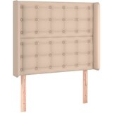 Maison Chic vzglavna omarica - nočna omarica - posteljna omarica z ušesi kapučino 103x16x118/128 cm umetno usnje, (21713102) Cene