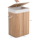 Songmics Košara za Perilo od Bambusa 72L 40 x 30 x 60 cm Prirodna LCB10Y | shoptok.hr