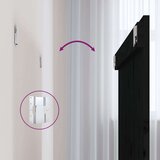 Zidno uzglavlje crni 108 x 3 x 90 cm od masivne borovine | shoptok.hr