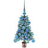 vidaXL Božično drevo med 150 LED z stojalom Zelena 65 cm PE | Shoptok.si