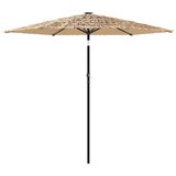 The Living Store Vrtni senčnik z jeklenim drogom rjav 223x223x213 cm - Vrtni Senčnik, (21459460) | Shoptok.si