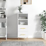 The Living Store Komoda bela 34,5x34x90 cm inženirski les - Komoda, (21662661) | Shoptok.si