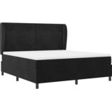  Krevet s opruga kutije s madracem Crna 200 x 180 cm Baršun | shoptok.hr