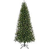 vidaXL Umestno božično drevo med 300 LED Zelena 210 cm PE in PVC | Shoptok.si