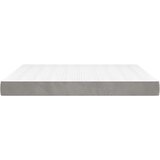 vidaXL Madrac s oprugama svjetlosivi 160x220x20 cm baršunasti | shoptok.hr