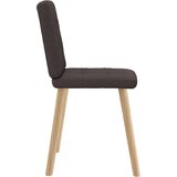  Jedilni stoli 6 kosov temno rjavo blago, (21822302) | Shoptok.si