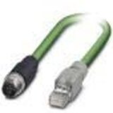 Phoenix Contact 1403496 M12 / RJ45 omrežni kabel\, Patch kabel CAT 5\, CAT 5e SF/UTP 3.00 m zelena ognjevaren 1 kos, (20421639) | Shoptok.si