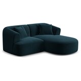 Cosmopolitan Design Petrolej zelena baršunasti kutna garnitura (s desnim kutom/s ležaljkom) Campi – | shoptok.hr