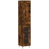 vidaXL Visoka omara dimljeni hrast 34,5x34x180 cm inženirski les, (20819288) | Shoptok.si