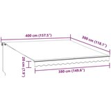 Tenda na automatsko uvlačenje smeđa 400 x 300 cm | shoptok.hr