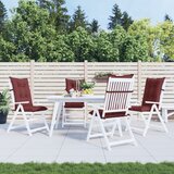  Jastuci za stolice 4 kom prošarano boja vina 120x50x7cm tkanine | shoptok.hr