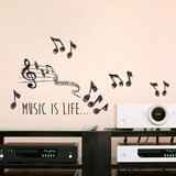 x Dekorativna nalepka "Music" (15 cm x 31 cm) Cene