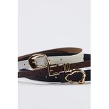 Trendyol Shoes Set kaiševa, 3 komada, Krem Cene