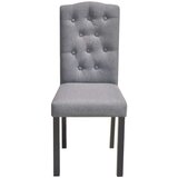  Jedilni stoli 4 kosi sivo blago, (20700970) | Shoptok.si