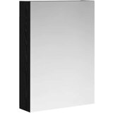  Kupaonski ormar s ogledalom Crni hrast 50 x 14,5 x 70 cm | shoptok.hr