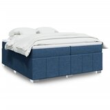 Maison Chic Box spring postelja - Vzmetna postelja z vzmetnico modra 200x200 cm blago SL24297, (21879533) | Shoptok.si