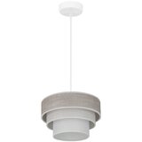  Brilagi - Luster na kablu ALASKA LUNETA 1xE27/15W/230V preč. 25 cm siva/krem | Eponuda.com