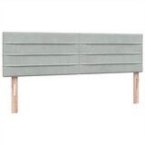 Krevet s oprugama i madracem svjetlosivi 160x220 cm baršunasti | shoptok.hr