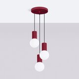 Nice Lamps Bordo rdeča viseča svetilka s steklenim senčilom ø 25 cm Orbital – | Shoptok.si