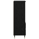 vidaXL Highboard Crni hrast 40 x 36 x 110 cm Konstruirano drvo | shoptok.hr