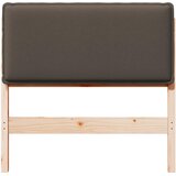  Tapecirani uzglavlje Prirodna i svijetlo siva 80 cm | shoptok.hr