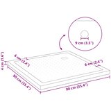  Podloga za tuš s točkicama 90 x 90 x 4 cm ABS Crna | shoptok.hr