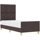  Krevetna konstrukcija Tamno smeđa 80 x 200 cm tkanina | shoptok.hr