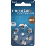 Renata baterija ZA312 1,45V Zink-Air baterija za SLUSNI APARAT, PAK6 (cena po kom.) Cene