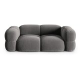 Cosmopolitan Design Siva baršunasti sofa 210 cm Loretto – Cijene
