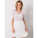 Factory Price Blouse-FN-BZ-4591.06P-white-pink | shoptok.hr