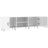 TV ormarić sjajni bijeli 150 x 30 x 50 cm od konstruiranog drva | shoptok.hr