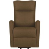  Stol s funkcijo vstajanja temno rjavo blago, (20701156) | Shoptok.si