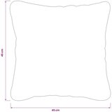  Presvlaka za jastuk 12 pcs HEERLEN Bež 45 x 45 cm Poliester - Bež 45 x 45 cm 12 Slike