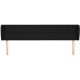  Uzglavlje s ušima crno 163x23x78/88 cm od tkanine | shoptok.hr