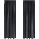  Zavjese za zamračivanje 2 pcs Tamno siva 140 x 245 cm Baršun | shoptok.hr