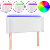 vidaXL LED posteljno vzglavje belo 103x16x78/88 cm umetno usnje, (20735645) Cene