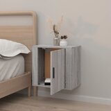  Zidni noćni ormarić sivog hrasta 50x30x47 cm | shoptok.hr