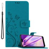 Cadorabo Honor 10 v klasična rožnata zlata - ovitek v cvetličnem dizajnu z magnetnim zapiranjem, stoječo funkcijo in režami za kartice, (20563695) | Shoptok.si
