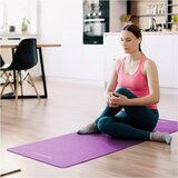 Rebel Active prostirka za gimnastiku za jogu, pilates, fitness, 183x61cm, debljina 6mm, TPE materijal, ljubičasta | shoptok.hr