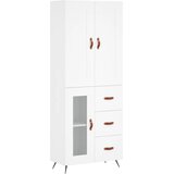  Visoka komoda bijela 69,5x34x180 cm konstruirano drvo | shoptok.hr