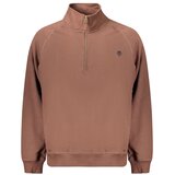 Timberland muška dukserica s polovičnim zatvaračem smeđa | shoptok.hr