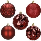  Set Božićnih kuglica u nijansama crvene, 8 cm - 30 komada | shoptok.hr