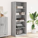 Furnova Garderobna omara siva sonoma 80x50x200 cm inženirski les, (21930442) | Shoptok.si