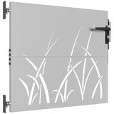  Vrtna vrata 85 x 75 cm od čelika COR-TEN s uzorkom trave | shoptok.hr