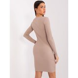 BASIC Feel Good Dress-RV-SK-9219.13P-dark beige | shoptok.hr