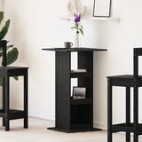 vidaXL Bar stol s pohranom Crni hrast 60x60x102 cm Konstruirano drvo | shoptok.hr