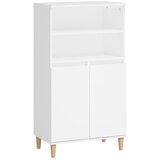  Visoka komoda bijela 60x36x110 cm od konstruiranog drva | shoptok.hr